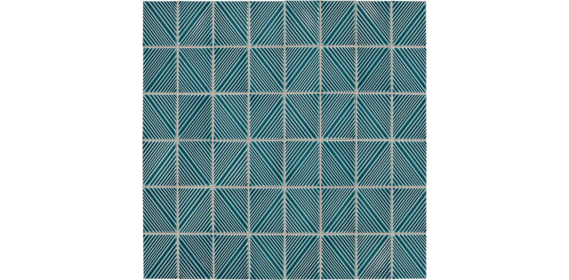 Daltile Revalia Remix Brilliant Blue Structural 3x4 Glossy Mosaic Tile