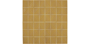 Daltile Revalia Remix Mustard Structural 3x4 Glossy Mosaic Tile