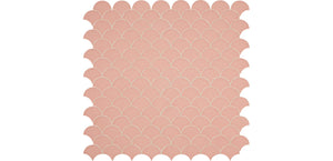 Daltile Revalia Remix Charming Peach Fan 3 Glossy Mosaic Tile