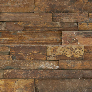 Daltile Stacked Stone Tibetan Slate Stacked 6x24 Natural Cleft Stone Tile