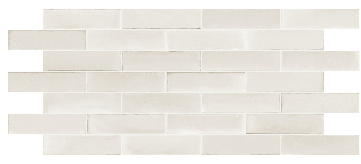 Daltile Scrapbook Album White Rectangle 2.25x8 Matte Floor Tile
