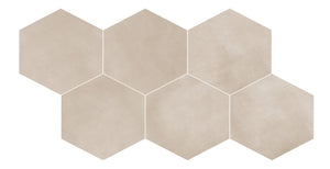 Daltile Scrapbook Cherished Greige Hexagon 8x9 Matte Floor Tile