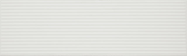Daltile Stencil White Rectangle 4x12 Linear Matte Wall Tile