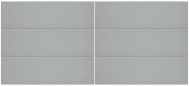 Daltile Stencil Grey Rectangle 4x12 Matte Floor Tile