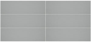 Daltile Stencil Grey Rectangle 4x12 Linear Matte Wall Tile