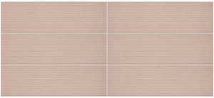 Daltile Stencil Blush Rectangle 4x12 Linear Matte Wall Tile