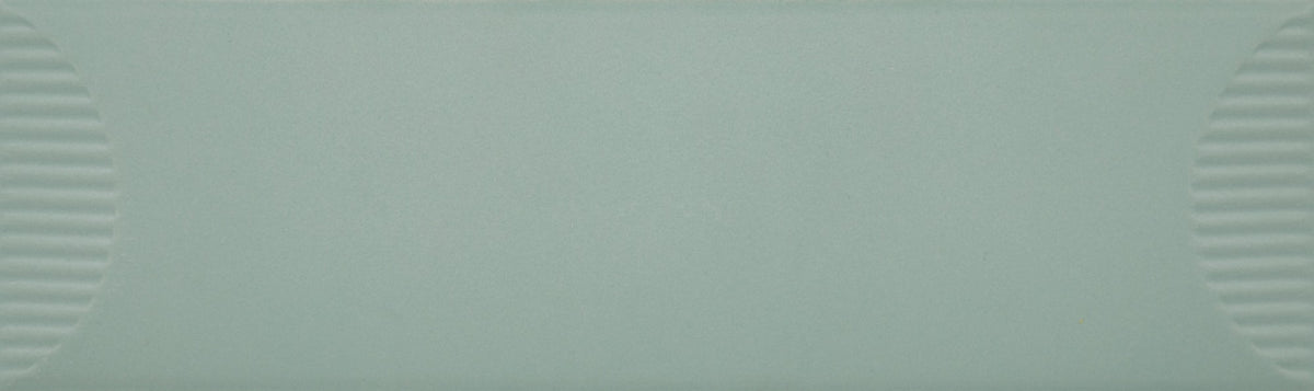 Daltile Stencil Mint Rectangle 4x12 Half Moon Matte Wall Tile