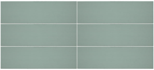 Daltile Stencil Mint Rectangle 4x12 Linear Matte Wall Tile