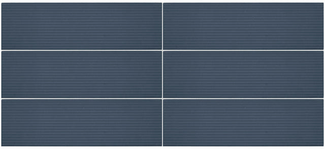 Daltile Stencil Indigo Rectangle 4x12 Linear Matte Wall Tile