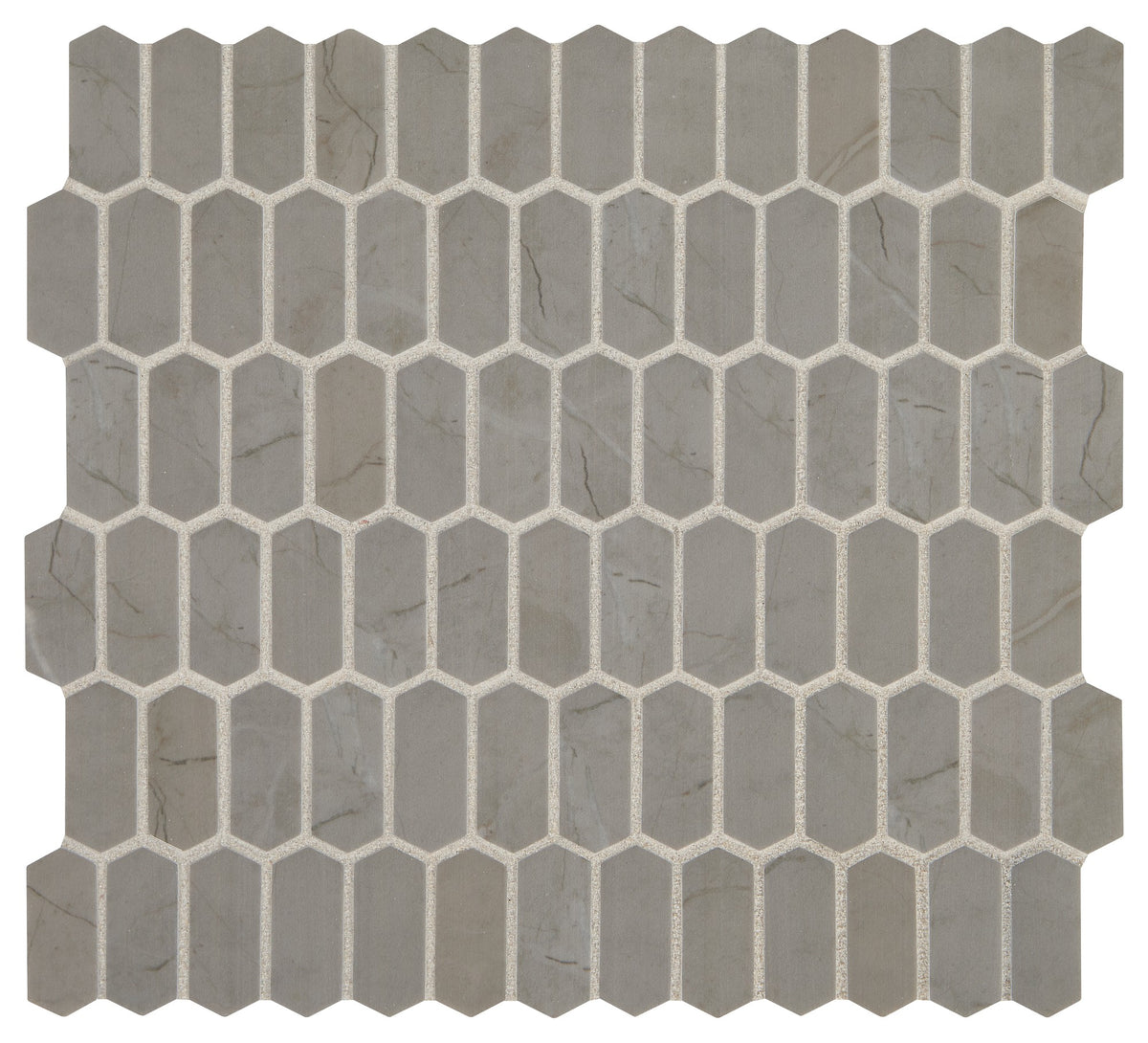 Daltile Statuette Paloma Gray Picket 1x2 Matte Mosaic Tile