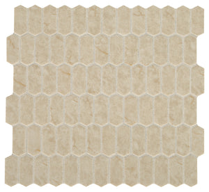 Daltile Statuette Harbor Beige Picket 1x2 Matte Mosaic Tile