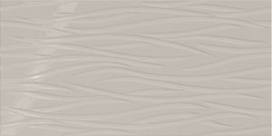 Daltile Showscape Soft Gray Rectangle 12x24 Brushstroke Textured Wall Tile