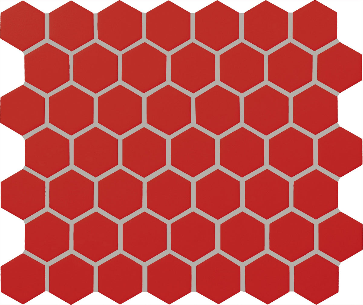Daltile Color Wheel Mosaic Currant Hexagon 1.5 Glossy Mosaic Tile