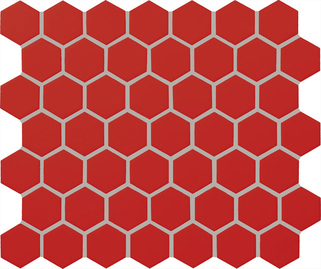 Daltile Color Wheel Mosaic Currant Hexagon 1.5 Glossy Mosaic Tile