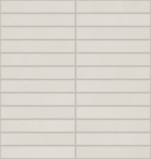 Daltile Synchronic White Straight Joint 1x6 Matte Mosaic Tile