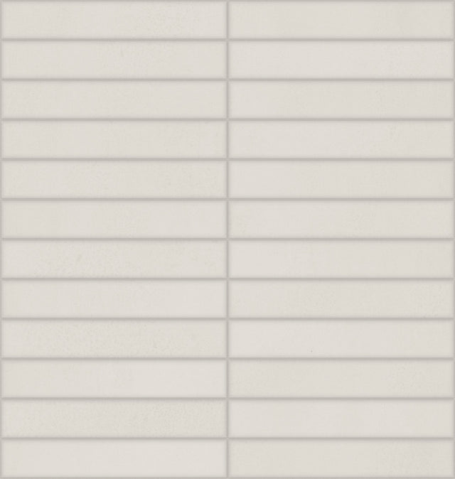 Daltile Synchronic White Straight Joint 1x6 Matte Mosaic Tile