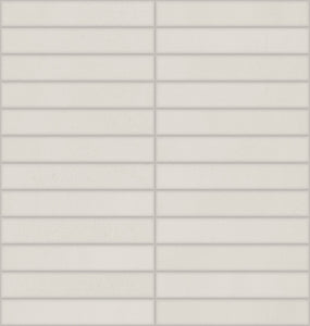 Daltile Synchronic White Straight Joint 1x6 Matte Mosaic Tile