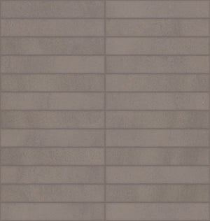 Daltile Synchronic Grey Straight Joint 1x6 Matte Mosaic Tile