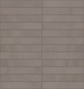 Daltile Synchronic Grey Straight Joint 1x6 Matte Mosaic Tile