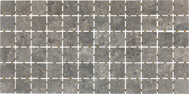 Daltile Platinum Grey Straight Joint 2x2 Matte Mosaic Tile