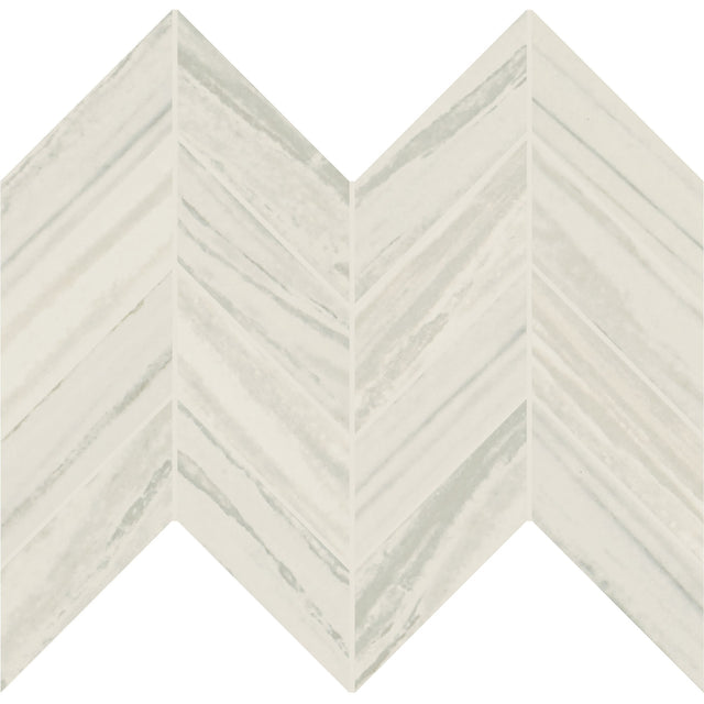 Daltile Vertuo Stria Maestro Chevron 2x5 Microban Matte Mosaic Tile