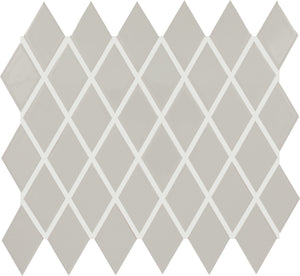 Daltile Color Wheel Retro Desert Gray Harlequin 2x3 Glossy Mosaic Tile