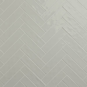 Daltile Stagecraft Desert Gray Rectangle 3x12 Undulated Glossy Wall Tile