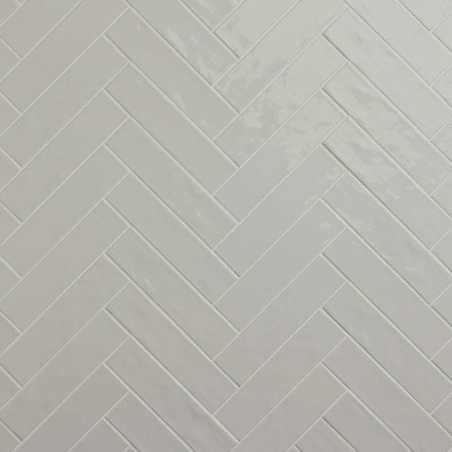 Daltile Stagecraft Desert Gray Rectangle 3x12 Undulated Glossy Wall Tile