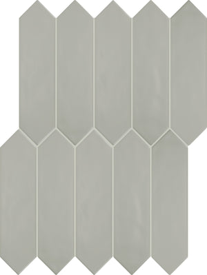 Daltile Stagecraft Matte Desert Gray Picket 3x12 Undulated Matte Wall Tile