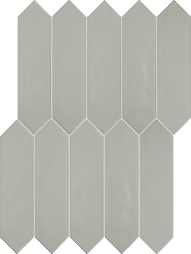 Daltile Stagecraft Matte Desert Gray Picket 3x12 Undulated Matte Wall Tile