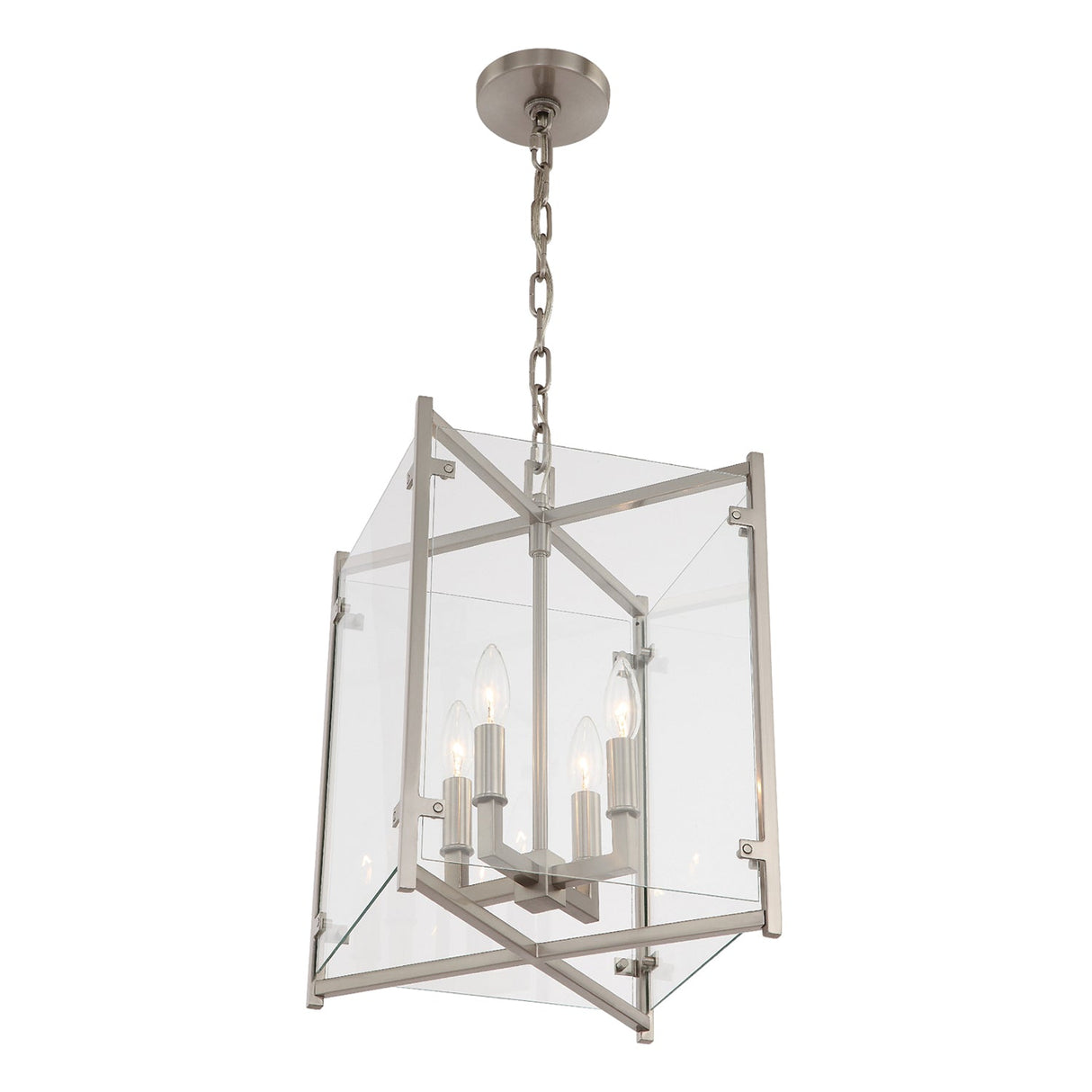 Danbury 4 Light Brushed Nickel Mini Chandelier DAN-8796-BN