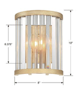 Darcy 2 Light Distressed Twilight Sconce DAR-1012-DT