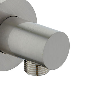 DAX Brass Round Shower Arm, 12", Brushed Nickel DAX-1053-300-BN