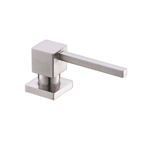 DAX Brass Soap Dispenser Square, Brushed Nickel DAX-1001-BN