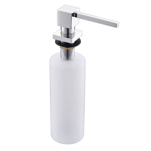 DAX Brass Soap Dispenser Square, Chrome DAX-1001-CR