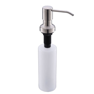 DAX Brass Round Soap Dispenser, Brushed Nickel DAX-1002-BN