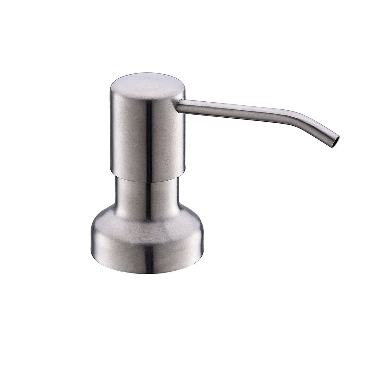 DAX Brass Round Soap Dispenser, Brushed Nickel DAX-1002-BN