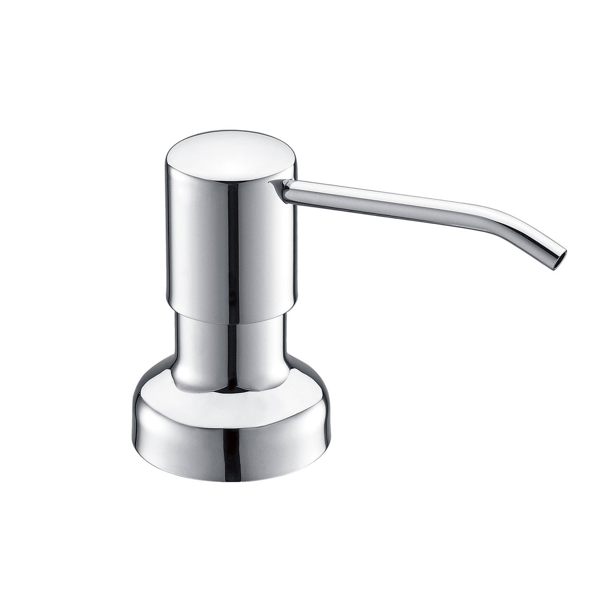 DAX Brass Round Soap Dispenser, Chrome DAX-1002-CR