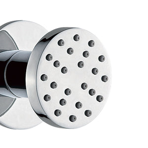 DAX Brass Round Body Jets, Brushed Nickel DAX-1008-BN