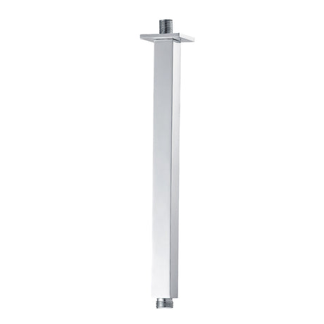DAX Brass Square Ceiling Shower Arm, 8", Chrome DAX-1012-200-CR