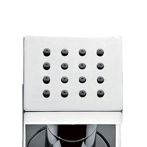DAX Brass Square Body Jets, Brushed Nickel DAX-1014-BN