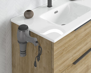 DAX Brass Hair Dryer Holder, Matte Black DAX-41900001-BL