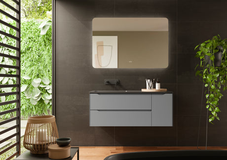 DAX Cenit Single Vanity Cabinet with 2 Drawers and 1 Door, 32", Matte Mist DAX-CEN023222