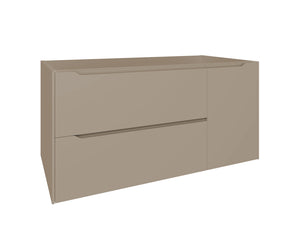 DAX Cenit Single Vanity Cabinet with 2 Drawers and 1 Door, 40", Moka DAX-CEN024046