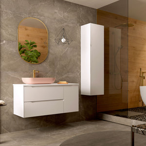 DAX Cenit Engineered Wood Side Cabinet, 55", Matte White DAX-CEN055511