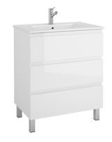 DAX Costa Engineered Wood Single Vanity Cabinet, 28", Glossy White DAX-COS012811