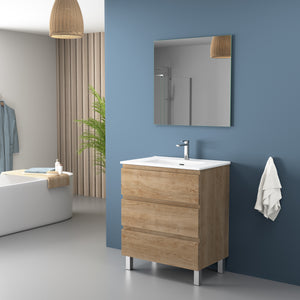 DAX Costa Engineered Wood Single Vanity Cabinet, 28", Pine DAX-COS012814-ONX