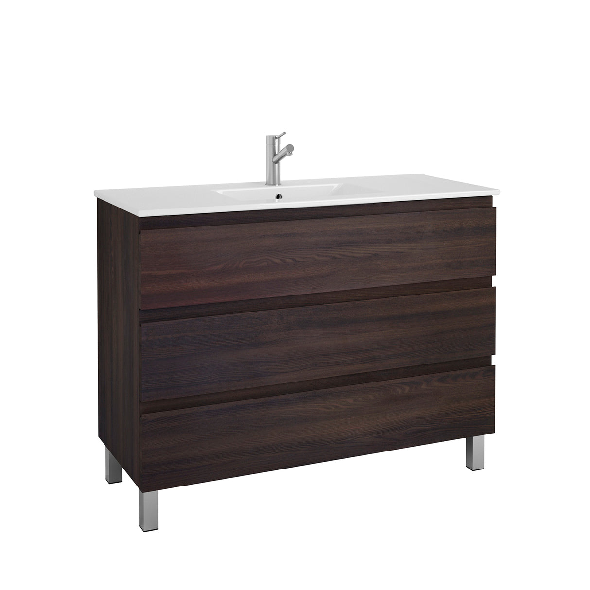 DAX Costa Engineered Wood Single Vanity Cabinet, Wenge DAX-COS014813