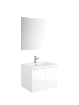 DAX Malibu Engineered Wood Single Vanity Cabinet, 24", Glossy White DAX-MAL012411