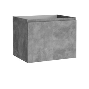 DAX Malibu Vanity Cabinet with Onix Basin, 24", Cement DAX-MAL012481-ONX